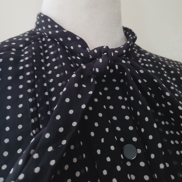 Kate Spade Silk Polka Dot Midi Dress - Picture 4 of 16